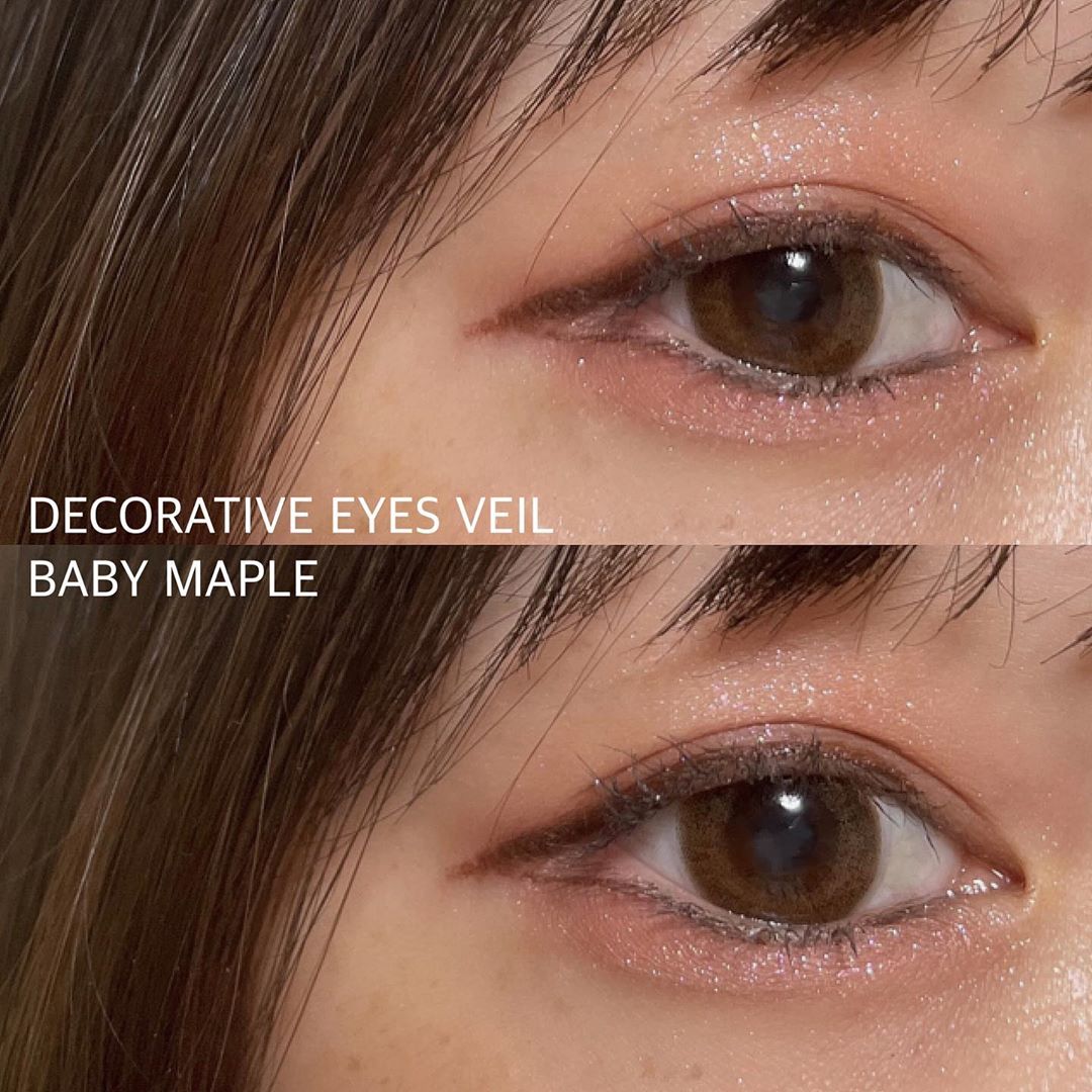 カラコン カラコンレビュー カラコンレポ カラコン着画 カラコン通販 Decorativeeyes デコラティブアイズ ベイビーメープル アイメイク いいね返し コスメ好きな人と繋がりたい カラコンレビュー情報局