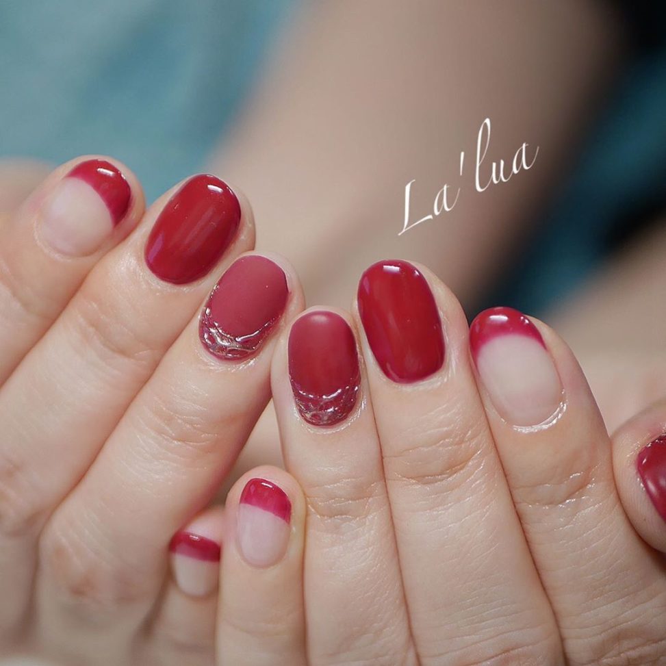 Mailaluaさんの投稿 マット ミラーをla Lua風に 赤で大人可愛く Instanails Lalua ラルア 目黒ネイルサロン 白金ネイルサロン 恵比寿ネイルサロン Nailstaglam パラジェル フィルイン ネイルファン倶楽部