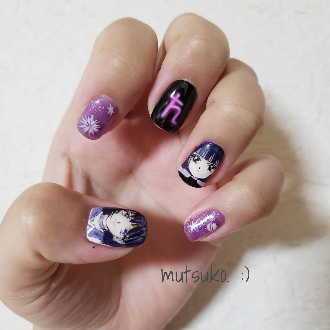 my nail 💅 痛ネイル難しい🤔🤔🤔 #nail #manicure #nailist 