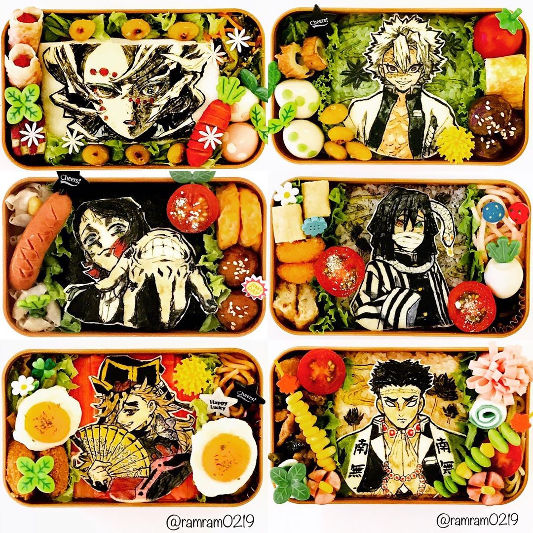 Omnibus デコ弁 デコ弁当 オブアート オブアート弁当 キャラ弁 キャラ弁当 キャラ弁記録 鬼滅 鬼滅の刃 鬼滅弁当 鬼滅 の刃弁当 柱 鬼 柱弁当 鬼弁当 累 魘夢 童磨 不死川実弥 伊黒小芭内 悲鳴嶼行冥 鬼滅の刃 毎日更新 みんなのお 弁当