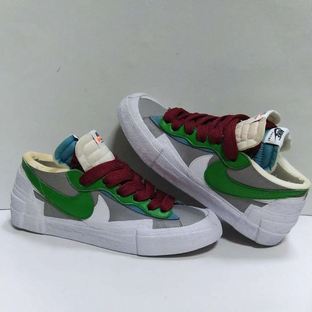 Sacai X Nike Blazer Low Classic Green サカイ ナイキ ブレーザー ロー クラシック グリーン Medium Grey Classic Green White ミディアム グリーン ホワイト Dd1877 001 2 スニーカーファン倶楽部